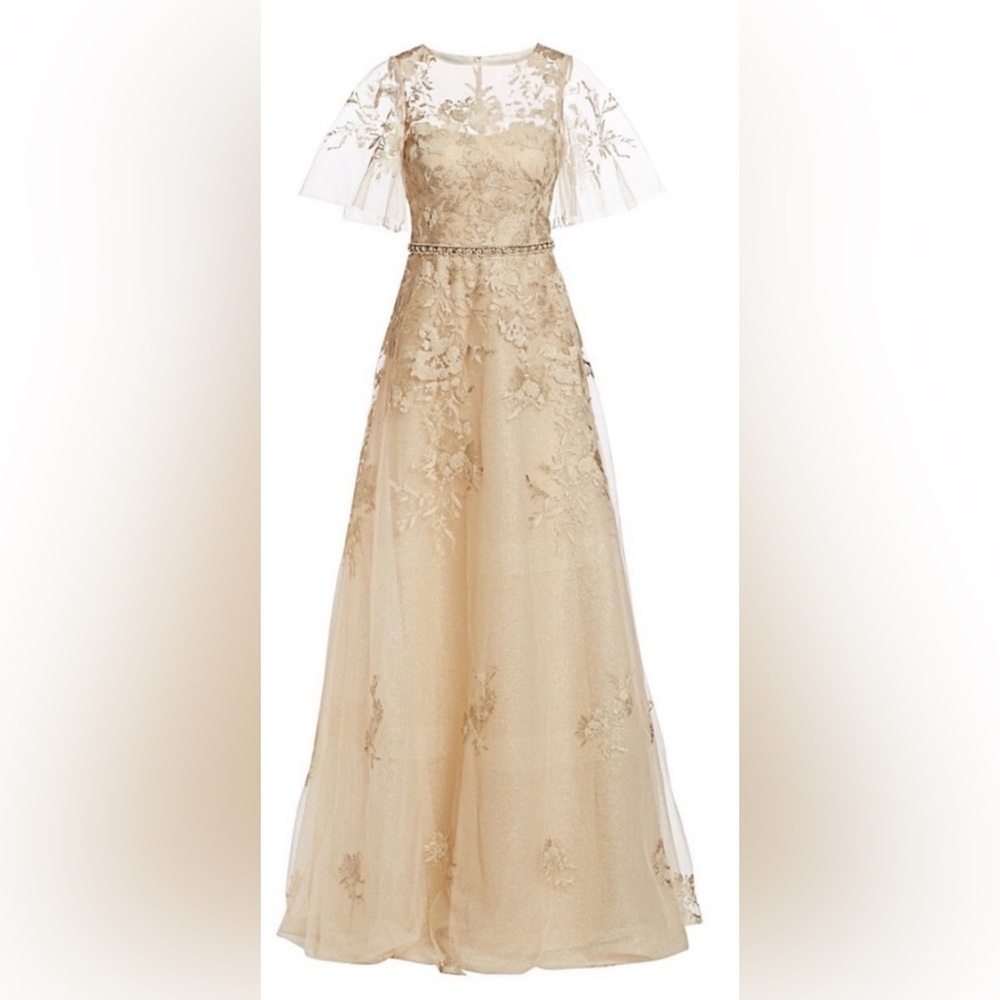 TERI JON BY RICKI FREEMAN Illusion Gown Sise 2
